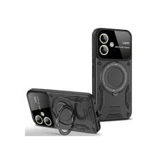 Samsung Galaxy A05 Kılıf Joy Lens Standlı Kapak - Siyah