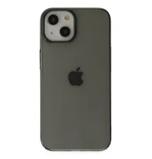 Apple iPhone 14 Plus Kılıf Pc Sert Şeffaf Kapak - Siyah