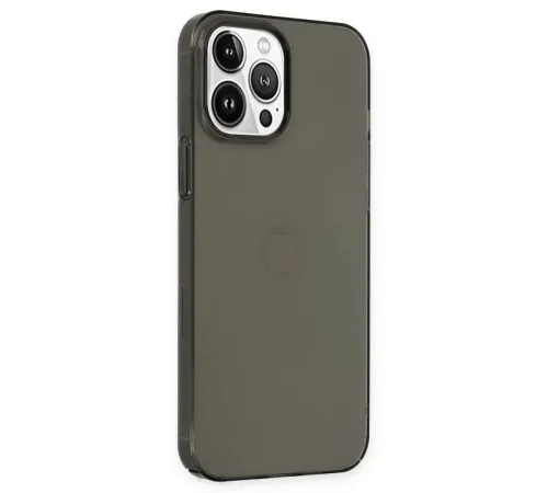 Apple iPhone 14 Pro Kılıf Pc Sert Şeffaf Kapak - Siyah