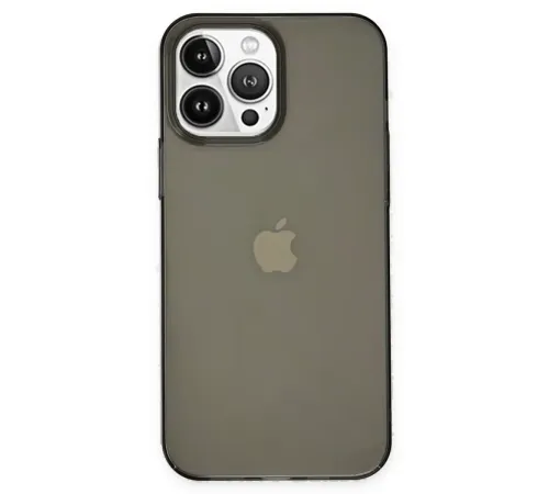 Apple iPhone 14 Pro Kılıf Pc Sert Şeffaf Kapak - Siyah