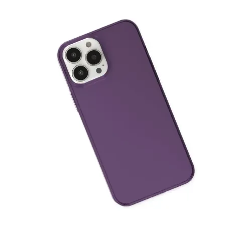 Apple iPhone 14 Pro Kılıf Pc Sert Şeffaf Kapak - Mor