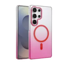 Samsung Galaxy S24 Ultra Glossy Magsafe Kapak - Pembe