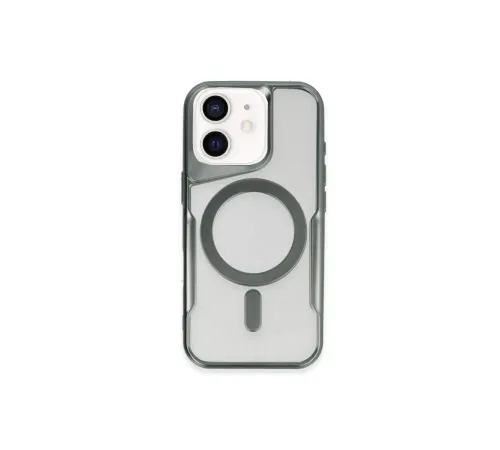 Apple iPhone 11 Kılıf Boyi Magsafe Silikon Kapak - Yeşil
