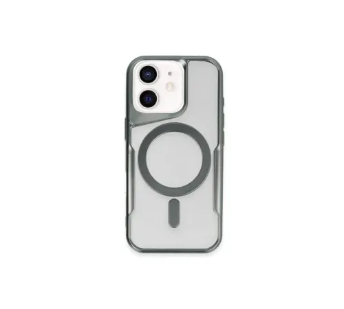 Apple iPhone 11 Kılıf Boyi Magsafe Silikon Kapak - Yeşil