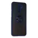 Xiaomi Redmi 9 Kılıf Montreal Yüzüklü Silikon Kapak - Lacivert