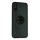 Xiaomi Redmi 9A Kılıf Montreal Yüzüklü Silikon Kapak - Siyah