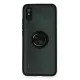 Xiaomi Redmi 9A Kılıf Montreal Yüzüklü Silikon Kapak - Siyah