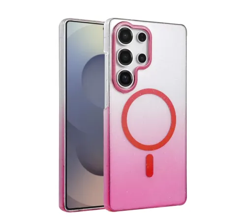 Samsung Galaxy S25 Ultra Glossy Magsafe Kapak - Pembe