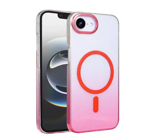 Apple iPhone 16E Glossy Magsafe Kapak - Pembe