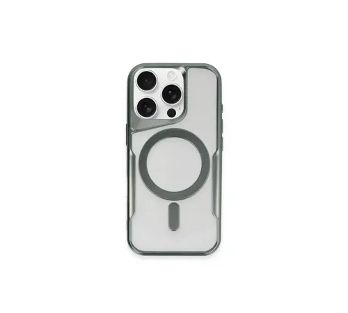 Apple iPhone 11 Pro Max Kılıf Boyi Magsafe Silikon Kapak - Yeşil