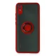 Xiaomi Redmi 9A Kılıf Montreal Yüzüklü Silikon Kapak - Kırmızı