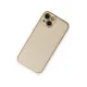 Apple iPhone 14 Plus Kılıf Coco Deri Silikon Kapak - Gold