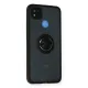 Xiaomi Redmi 9C Kılıf Montreal Yüzüklü Silikon Kapak - Siyah