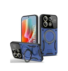 Xiaomi Redmi Note 13 Pro 4G Kılıf Joy Lens Standlı Kapak - Lacivert