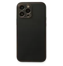 Apple iPhone 14 Pro Kılıf Coco Deri Silikon Kapak - Siyah