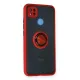Xiaomi Redmi 9C Kılıf Montreal Yüzüklü Silikon Kapak - Kırmızı