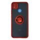 Xiaomi Redmi 9C Kılıf Montreal Yüzüklü Silikon Kapak - Kırmızı