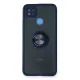 Xiaomi Redmi 9C Kılıf Montreal Yüzüklü Silikon Kapak - Lacivert