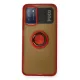 Xiaomi Redmi 9T Kılıf Montreal Yüzüklü Silikon Kapak - Kırmızı