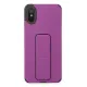 Xiaomi Redmi 9A Kılıf Mega Standlı Silikon - Mor
