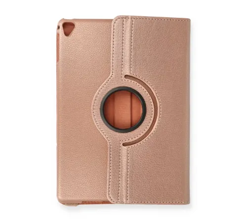 Apple iPad 9.7 (2018) Kılıf 360 Tablet Deri Kılıf - Rose Gold