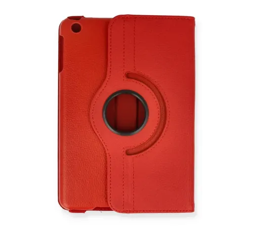 Apple iPad Mini 1 Kılıf 360 Tablet Deri Kılıf - Kırmızı