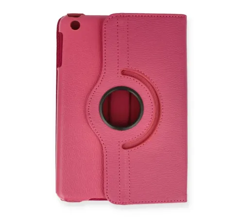 Apple iPad Mini 1 Kılıf 360 Tablet Deri Kılıf - Pembe