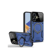 Realme C55 Kılıf Joy Lens Standlı Kapak - Lacivert