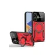 Realme C55 Kılıf Joy Lens Standlı Kapak - Kırmızı