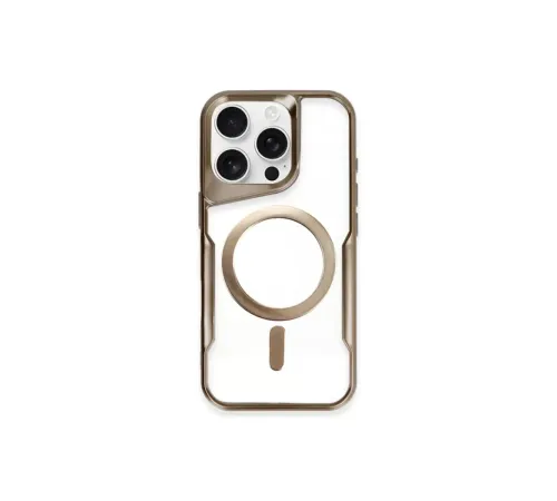 Apple iPhone 14 Pro Kılıf Boyi Magsafe Silikon Kapak - Kahverengi