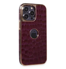 Apple iPhone 14 Pro Kılıf Snake Kapak - Derin Mor