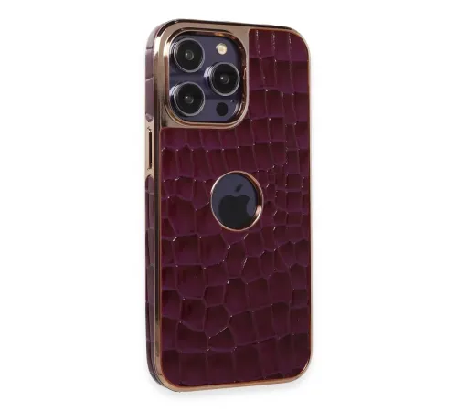 Apple iPhone 14 Pro Kılıf Snake Kapak - Derin Mor