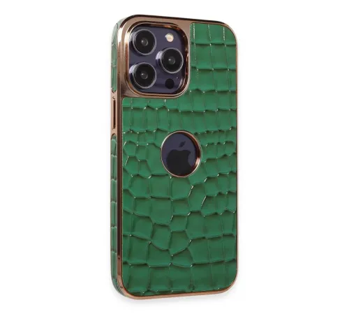 Apple iPhone 14 Pro Kılıf Snake Kapak - Koyu Yeşil