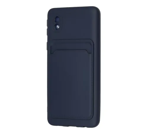 Samsung Galaxy A01 Core Kılıf Kelvin Kartvizitli Silikon - Lacivert