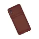 Samsung Galaxy A01 Core Kılıf Kelvin Kartvizitli Silikon - Bordo