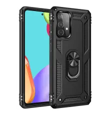 Samsung Galaxy A33 5G Kılıf Sofya Yüzüklü Silikon Kapak - Siyah