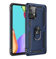 Samsung Galaxy A33 5G Kılıf Sofya Yüzüklü Silikon Kapak - Lacivert
