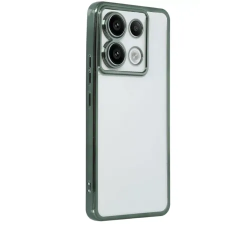Xiaomi Poco X6 Kılıf Lensli Silikon - Yeşil