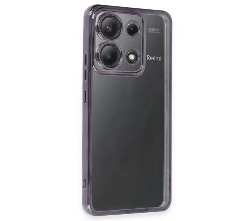 Xiaomi Poco X6 Kılıf Lensli Silikon - Mor
