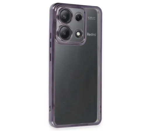 Xiaomi Poco X6 Kılıf Lensli Silikon - Mor