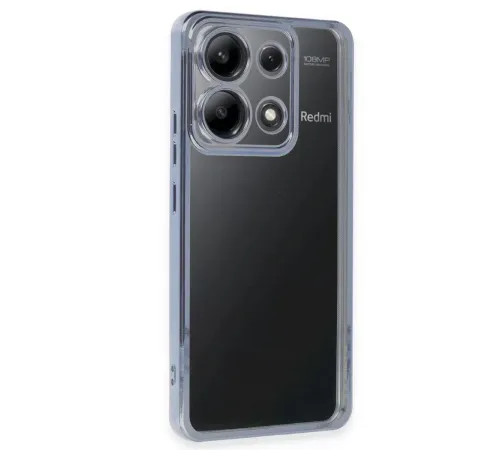 Xiaomi Poco X6 Kılıf Lensli Silikon - Açık Mavi