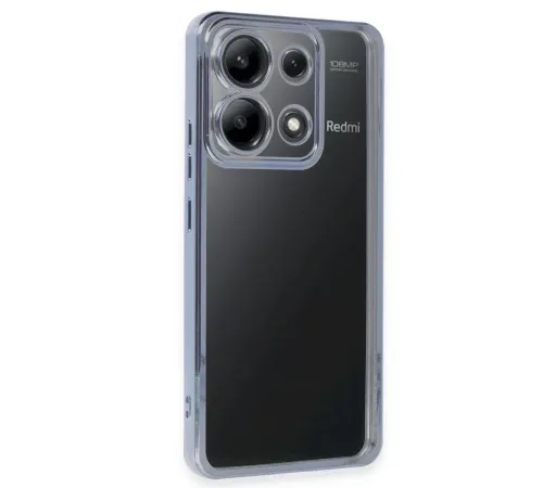 Xiaomi Poco X6 Kılıf Lensli Silikon - Açık Mavi