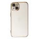 Apple iPhone 14 Kılıf Volet Silikon - Beyaz