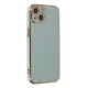 Apple iPhone 14 Kılıf Volet Silikon - Açık Yeşil