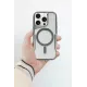 Apple iPhone 14 Pro Max Kılıf Boyi Magsafe Silikon Kapak - Yeşil