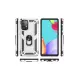 Samsung Galaxy A33 5G Kılıf Sofya Yüzüklü Silikon Kapak - Gümüş