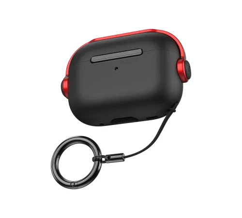 Apple Airpods 3 (3.nesil) Cool Kılıf - Siyah-Kırmızı