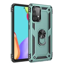 Samsung Galaxy A33 5G Kılıf Sofya Yüzüklü Silikon Kapak - Yeşil