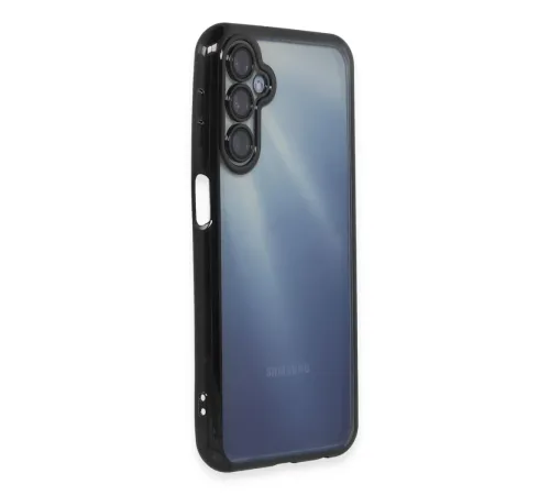 Samsung Galaxy A55 5G Kılıf Lensli Silikon - Siyah