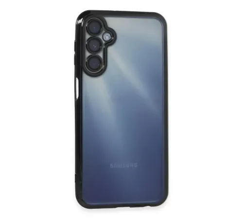 Samsung Galaxy A55 5G Kılıf Lensli Silikon - Siyah